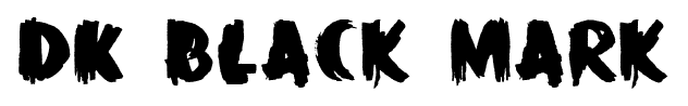DK Black Mark font